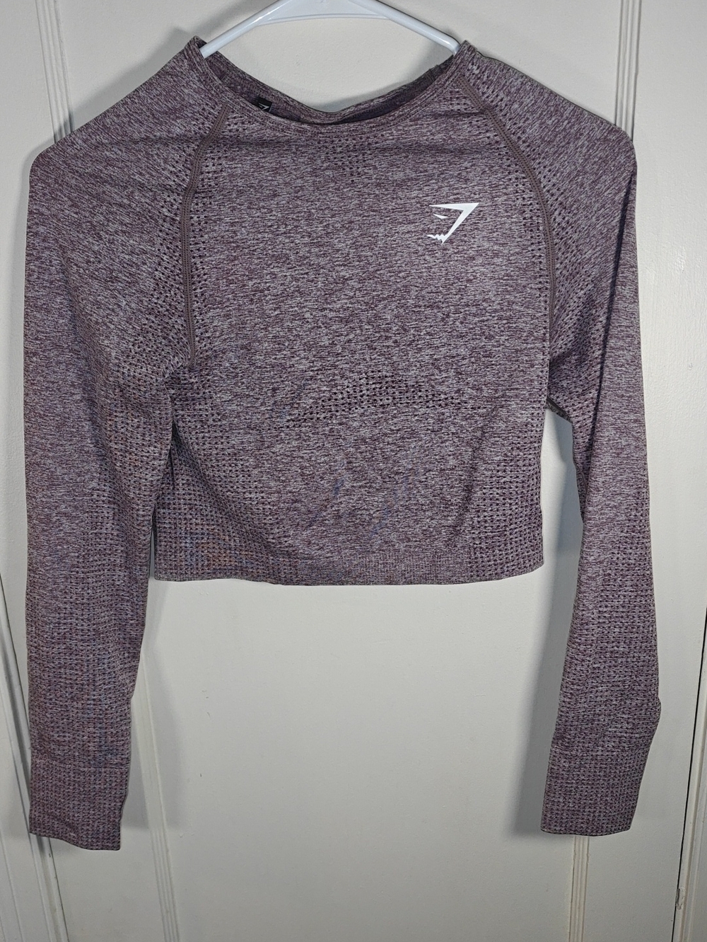 Gymshark VITAL Women's Seamless Cropped Long Sleeve Top - Mauve